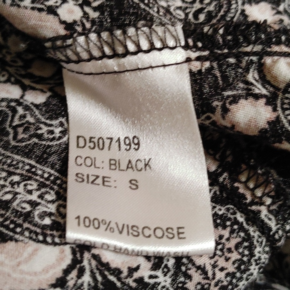 Caroline Morgan Australia Maxi Dress V-Neck Empire Waist Ruffled Hem Black Small - Picture 7 of 14
